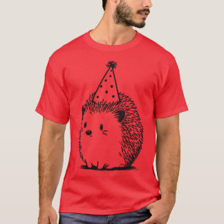 hedgehog Party Time T Shirt