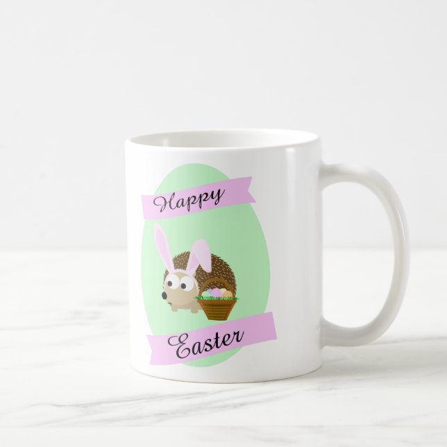 Hedgehog Påskhare Kaffemugg (Höger)
