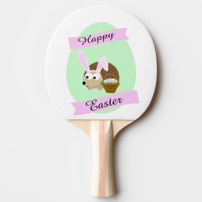 Hedgehog Påskhare Pingisracket (Framsidan)
