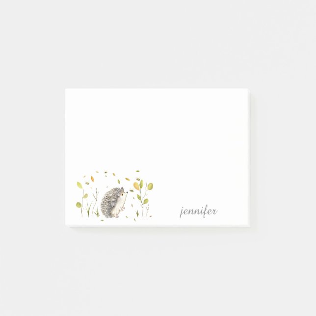 Hedgehog Personalize Post-it® Notes Post-it Block (Framsida)