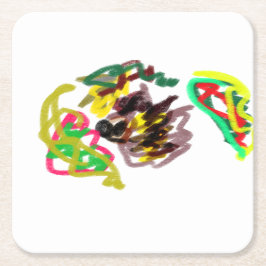 Hedgehog play höst underlägg papper kvadrat