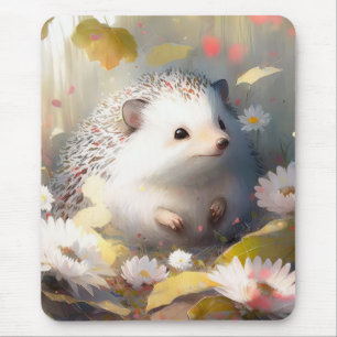 Hedgehog Porträtt Animal Painting Wildlife Forest Musmatta
