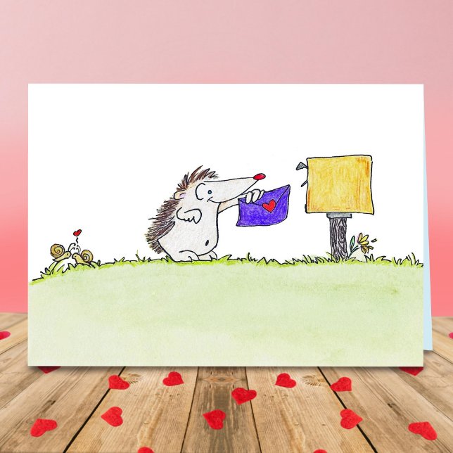 HEDGEHOG POST av Nicole Janes Hälsningskort (Skapare uppladdad)