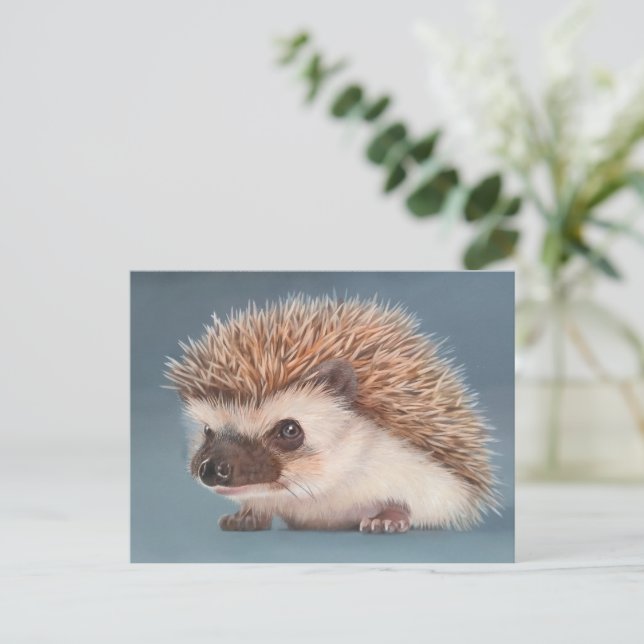 Hedgehog Postcard Vykort (Stående Fram)