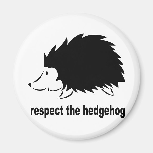 Hedgehog - Respekt för Hedgehog Magnet (Framsidan)
