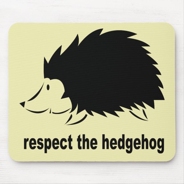 Hedgehog - Respekt för Hedgehog Musmatta (Framsidan)
