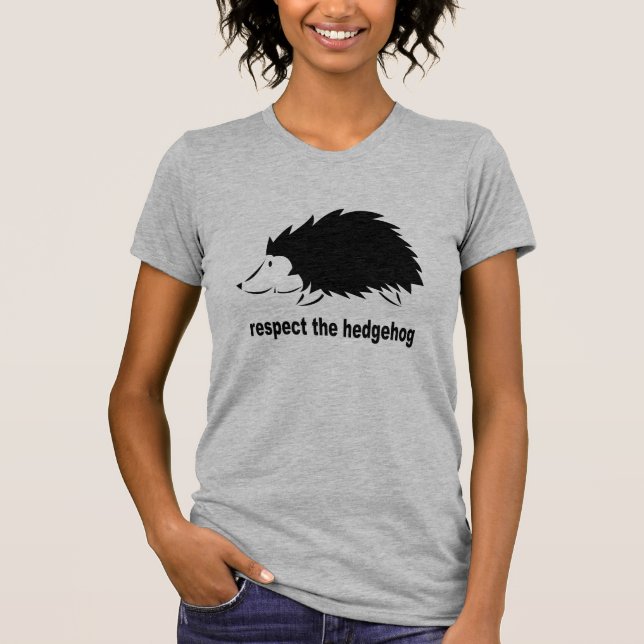 Hedgehog - Respekt för Hedgehog T-Shirt (Framsida)