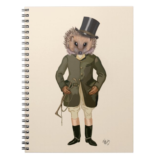 Hedgehog Rider Fullt 2 Anteckningsbok Med Spiral (Framsidan)
