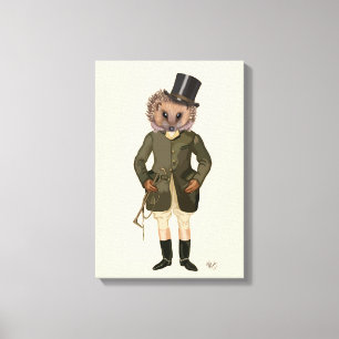 Hedgehog Rider Fullt Canvastryck