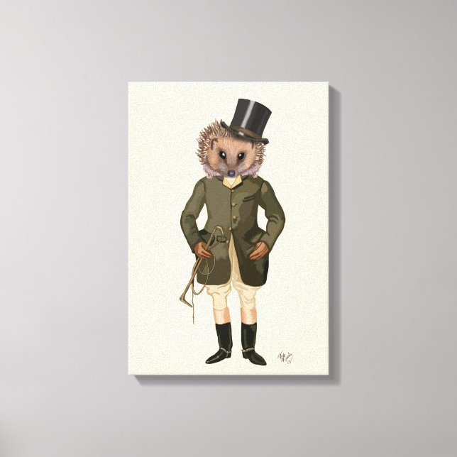 Hedgehog Rider Fullt Canvastryck (Framsida)
