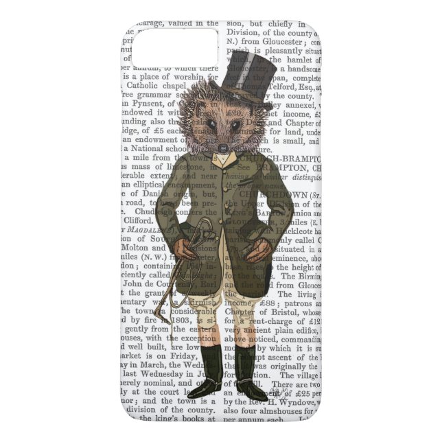 Hedgehog Rider Fullt Case-Mate iPhone Skal (Baksida)