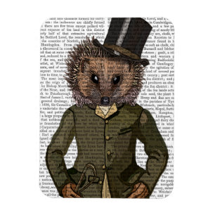 Hedgehog Rider Porträtt Magnet