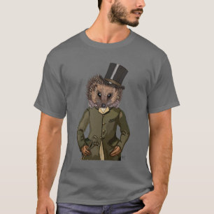 Hedgehog Rider Porträtt T Shirt