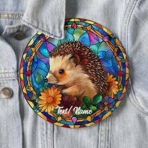 Hedgehog Stain Glass Design Knapp