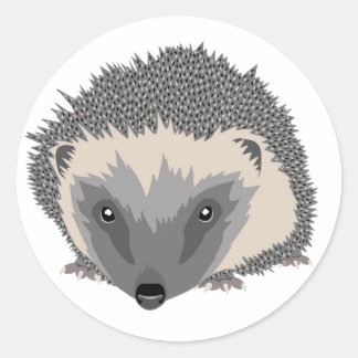 Hedgehog Sticker Runt Klistermärke
