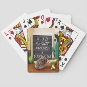 Hedgehog Sunscreen och Margaritas Casinokort