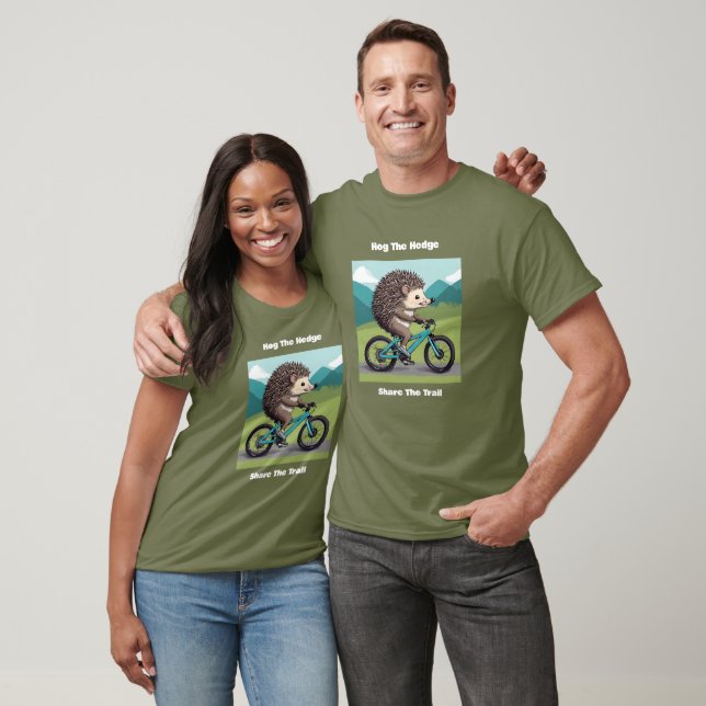 Hedgehog  tågberget Bike Hiking T Shirt (Unisex)