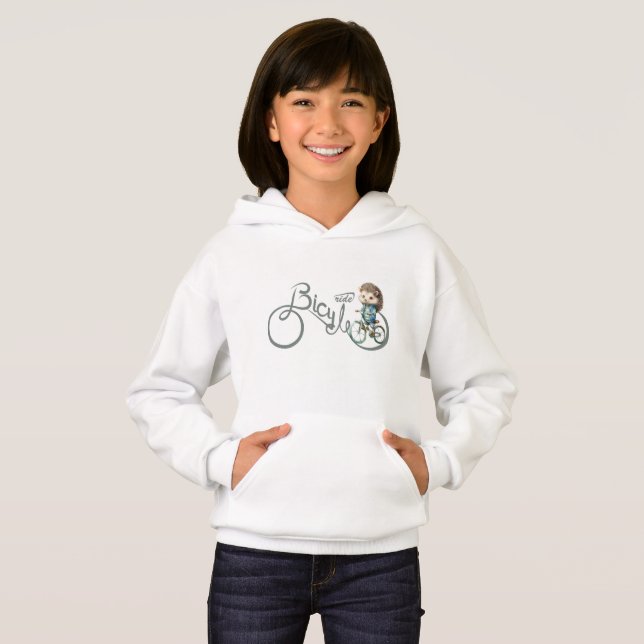 Hedgehog, Tecknad Rider T Shirt (Hel framsida)
