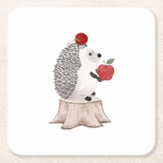 Hedgehog Underlägg Papper Kvadrat