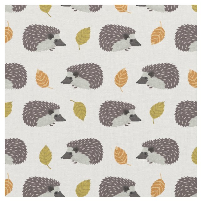 Hedgehog upprepade mönster mönster tyg (Närbild)