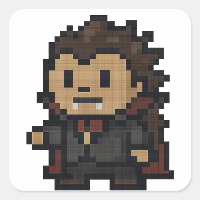 hedgehog vampre lakan fyrkantigt klistermärke (Framsida)