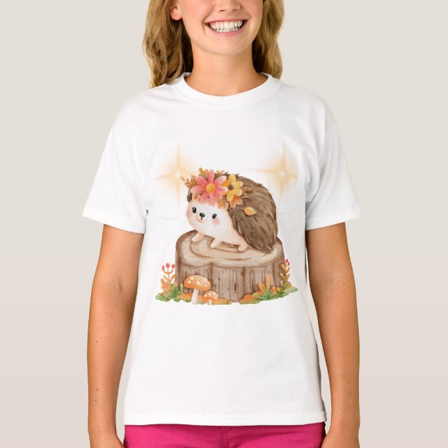 Hedgehog vår shirt t shirt (Framsida)