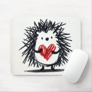 Hedgehog with Doodle Heart Musmatta