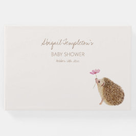 Hedgehog Woodland Forest Baby Shower Gästböcker