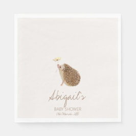 Hedgehog Woodland Forest Baby Shower Pappersservett