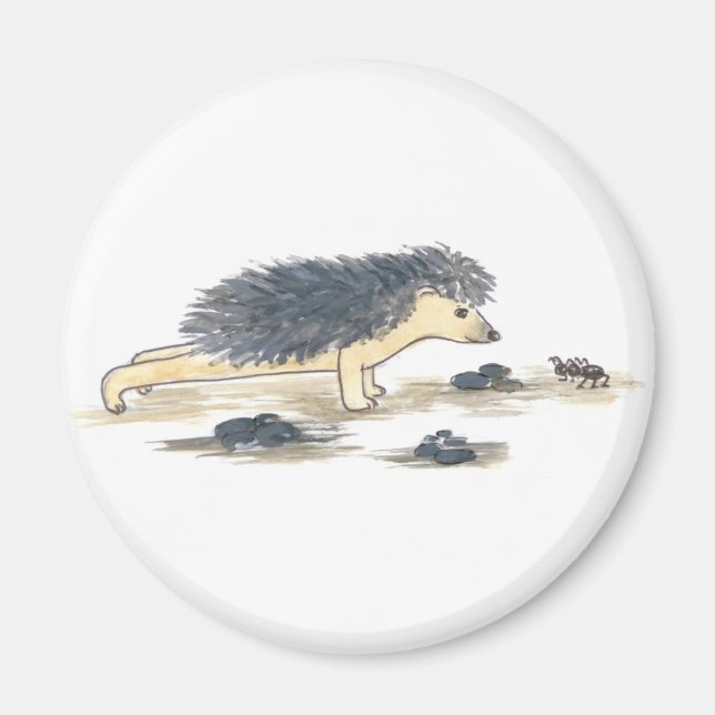 Hedgehog Yoga, Chaturanga Magnet (Framsidan)