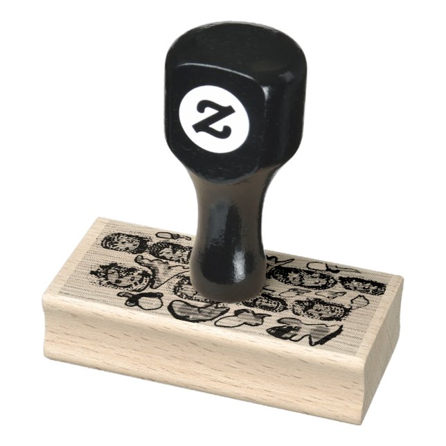 Hedgehogs Autumn Stämpel (Stämpel)