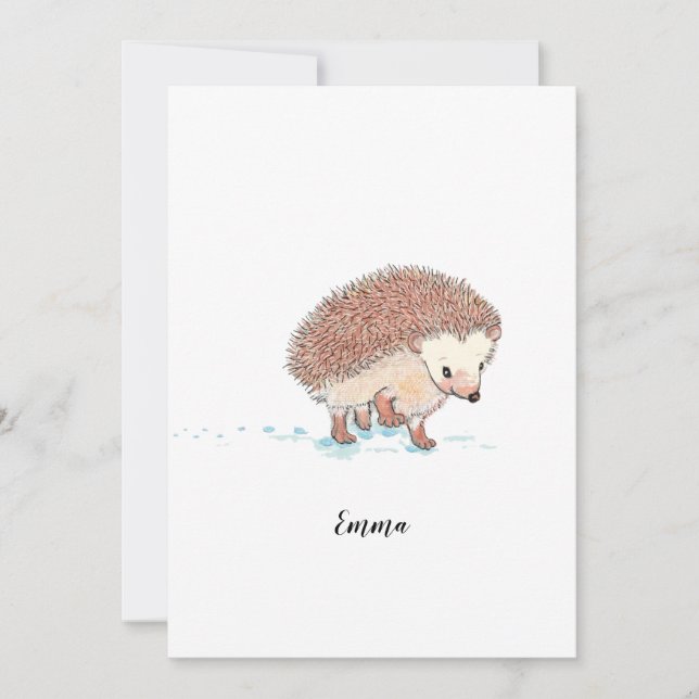 Hedgehogs Big Äventyr Inbjudningar (Framsida)