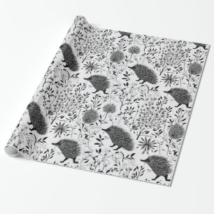 Hedgehogs Designer Wrapping Papper Presentpapper