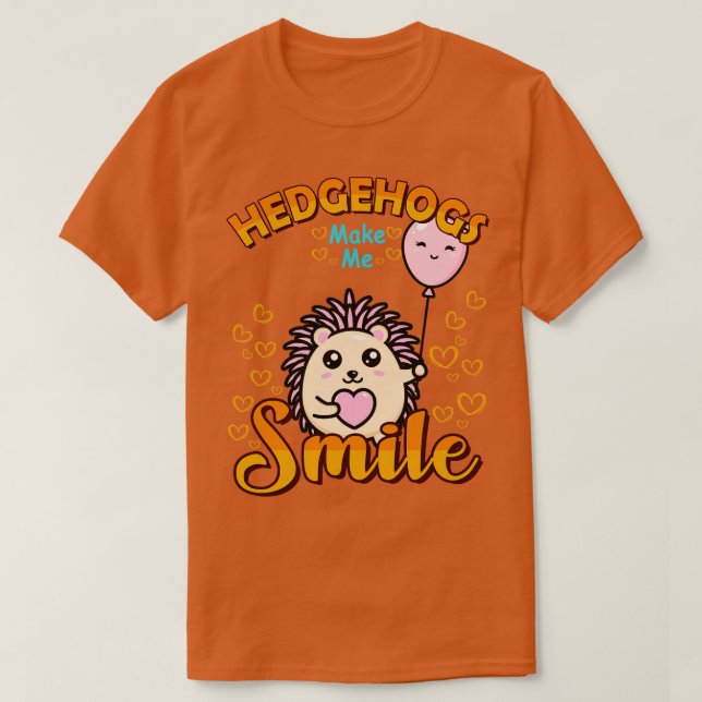 Hedgehogs gör mig till sjömil t shirt (Design framsida)