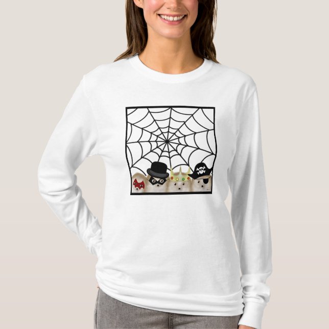 Hedgehogs Halloween T Shirt (Framsida)