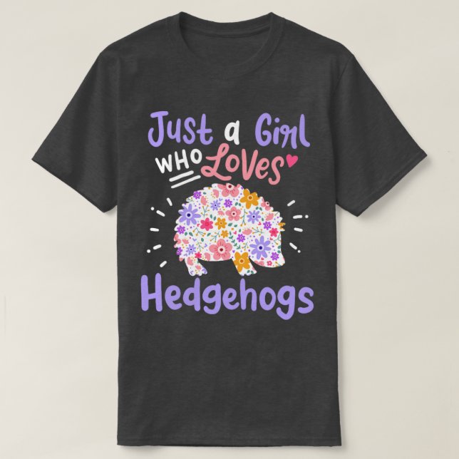 Hedgehogs Hedgehog Älskare T Shirt (Design framsida)