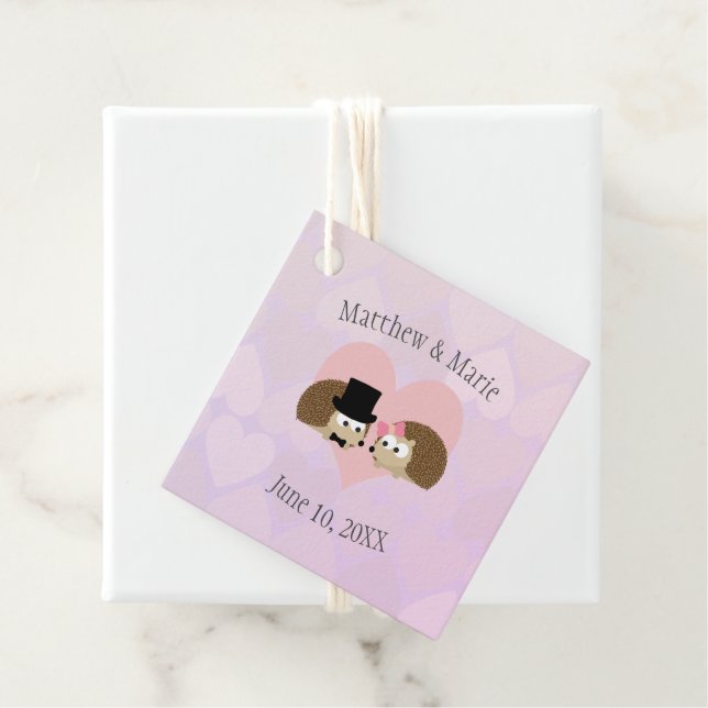 Hedgehogs i Kärlek Gåvor Etiketter (På plats)