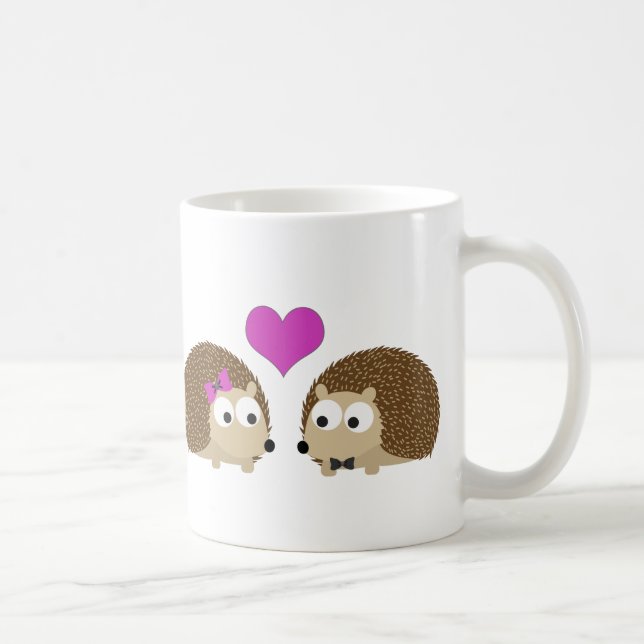 Hedgehogs i kärlek kaffemugg (Höger)
