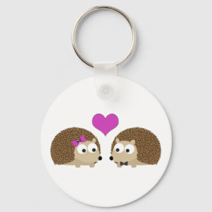 Hedgehogs i kärlek nyckelring