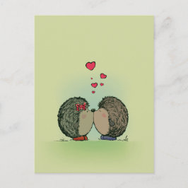 Hedgehogs i kärlek vykort