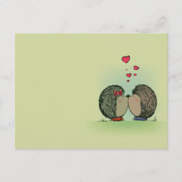 Hedgehogs i kärlek vykort