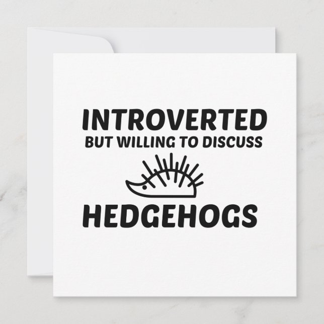 HEDGEHOGS INTROVERTED BUT WILLING TO DISCUSS INBJUDNINGAR (Framsida)
