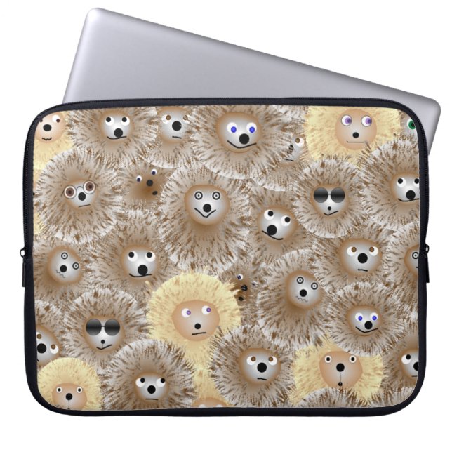 Hedgehogs Neoprene Laptop sleeve 15 tum (Framsidan)