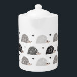 Hedgehogs och Hearts<br><div class="desc">Cute hedgehog och hjärta mönster. Grått,  brun och vit.</div>