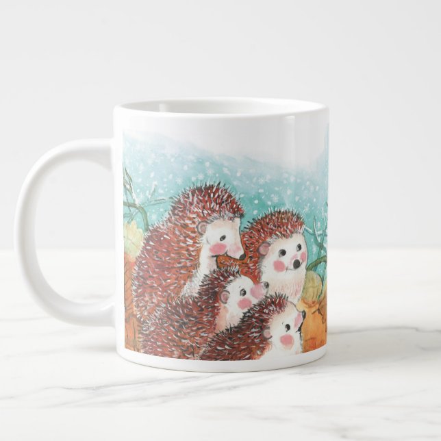 Hedgehogs pratar med varandra jumbo mugg (Vänster)