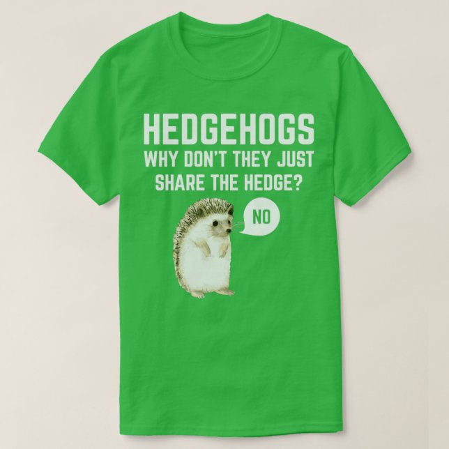 Hedgehogs varför de bara  hedgefonden t shirt (Design framsida)
