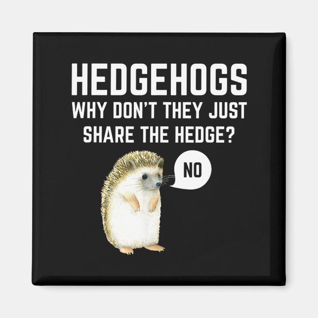 Hedgehogs Why Don't They Just Share The Hedge Funn Magnet (Framsidan)