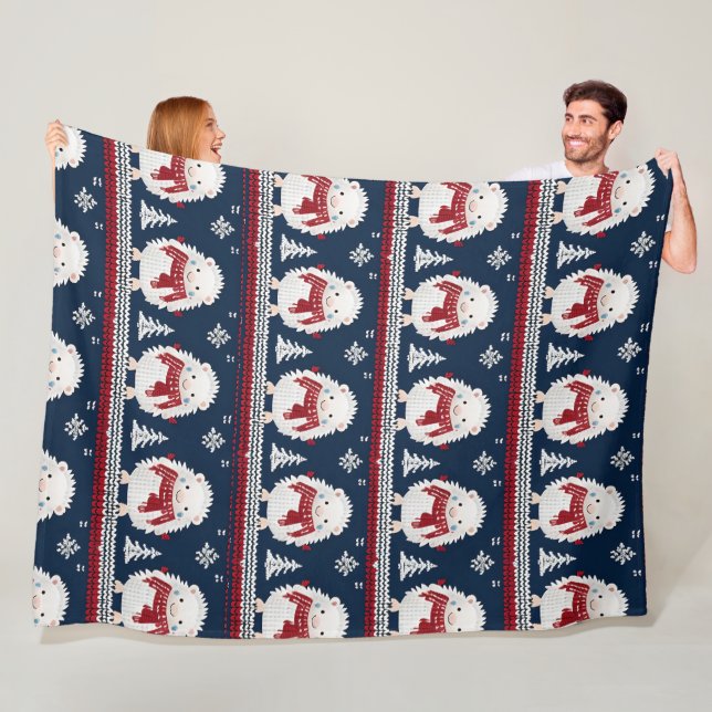 Hedgehogs with Scarves fleece blanket (På plats)