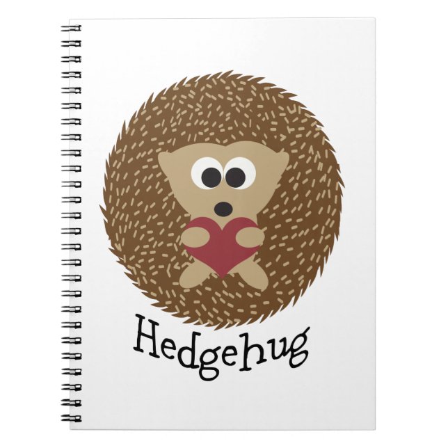 Hedgehug Hedgehog Anteckningsbok (Framsidan)