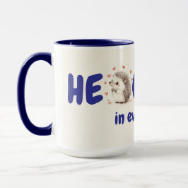Hedgehugs! 15oz, Cute Anpassningsbar Hedgehog Coff Mugg